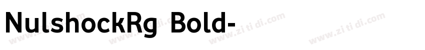 NulshockRg  Bold字体转换